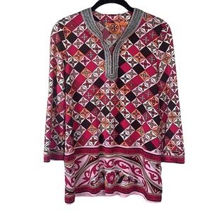 Tory Burch Beaded Silk Blouse